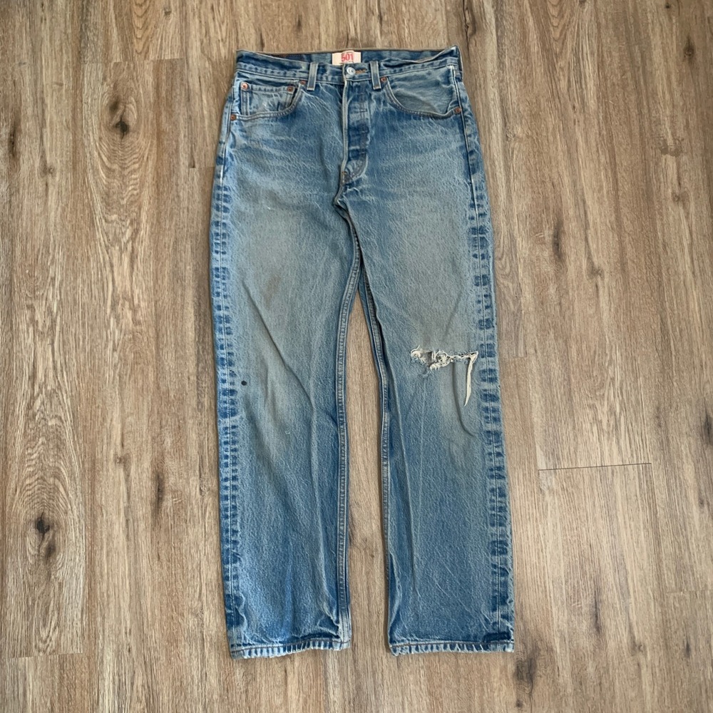 Vintage y2k Levi's 501 Buttonfly straight leg denim jeans - 32x32